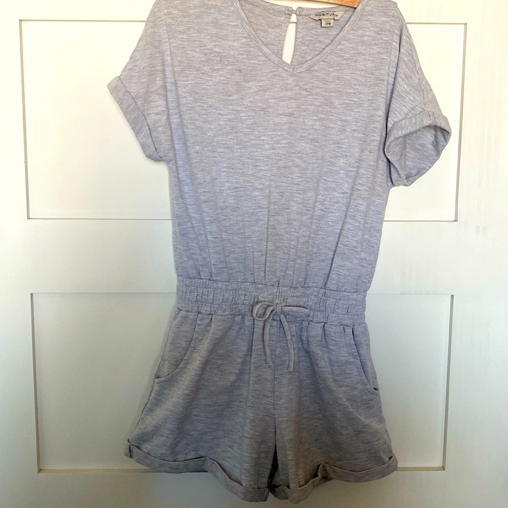 Habitual girls 7/8 Romper shortall shorts onesie one piece outfit from Dillards